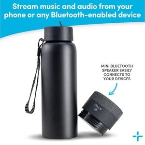 TYLT Water Bottle with Built in Speaker